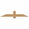 Ekena Millwork Eugene Smooth Timber Gable Bracket, Western Red Cedar, 60"W x 12"H x 3 1/2"D x 5 1/2"F, 5/12 Pitch GBW060X12X0406EUG00SWR - alternate 1